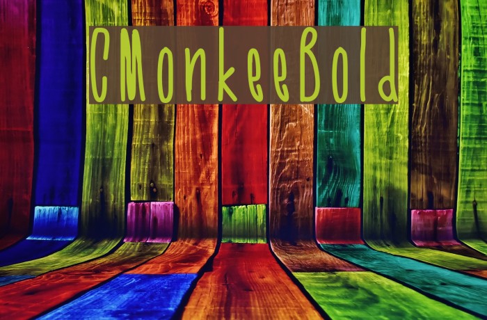 CMonkeeBold Font examples