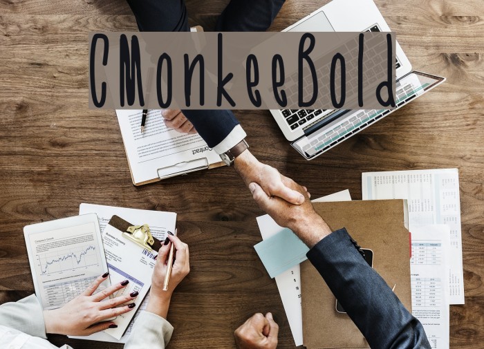 CMonkeeBold Font examples
