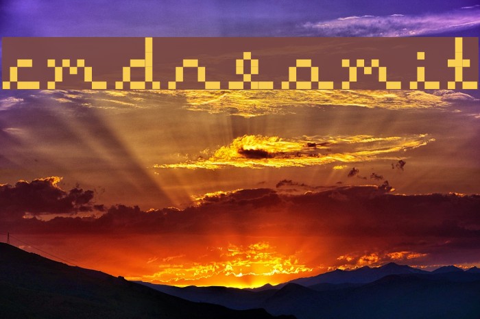 cmdreamit Font examples