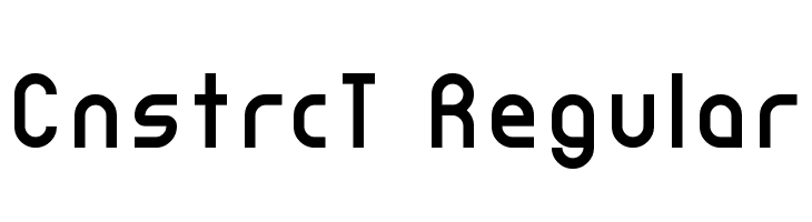 CnstrcT Regular Font