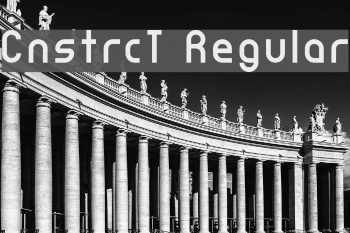 CnstrcT Regular Font examples