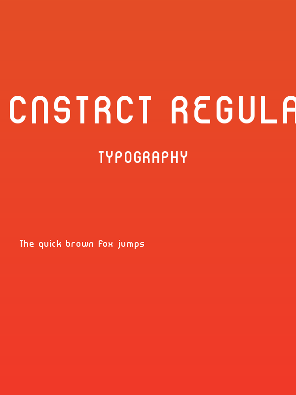 CnstrcT Regular Poster