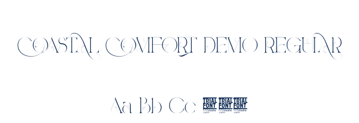 COASTAL COMFORT DEMO REGULAR Font Preview