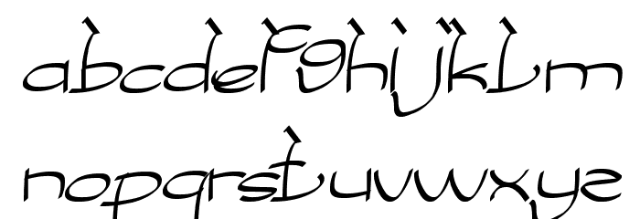 COBRA on coconut tree Font LOWERCASE