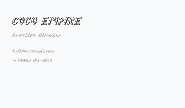 COCO EMPIRE Business Card