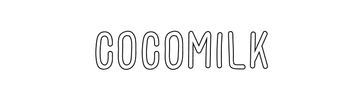 COCO MILK  नि: शुल्क फ़ॉन्ट्स डाउनलोड