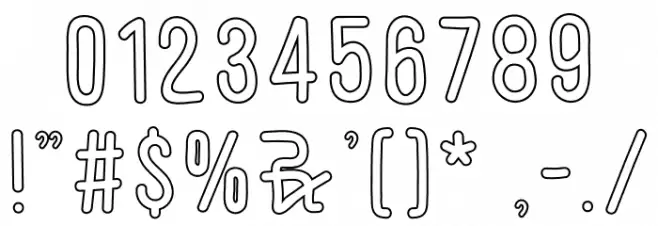 COCO MILK Font OTHER CHARS