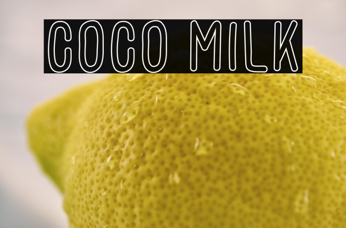 COCO MILK Example 1