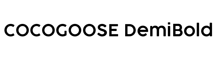 COCOGOOSE DemiBold  免费字体下载