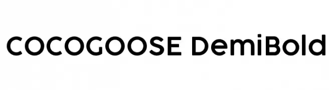 COCOGOOSE DemiBold  Fuentes Gratis Descargar