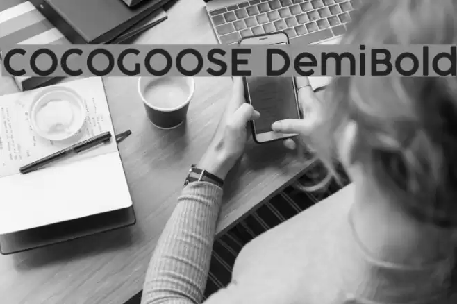 COCOGOOSE DemiBold Font examples