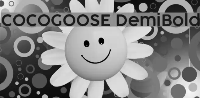 COCOGOOSE DemiBold Font examples