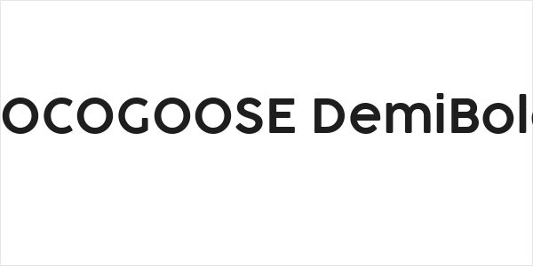 COCOGOOSE DemiBold Logo
