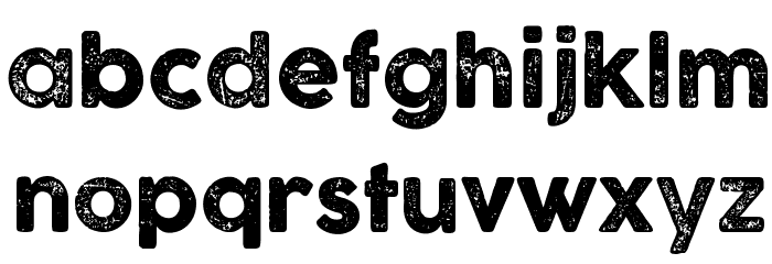 COCOGOOSE LETTERPRESS Font LOWERCASE