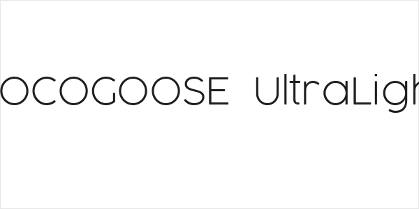 COCOGOOSE  UltraLight Logo