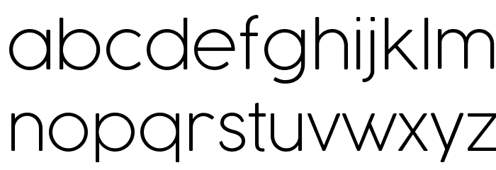 COCOGOOSE UltraLight Font LOWERCASE