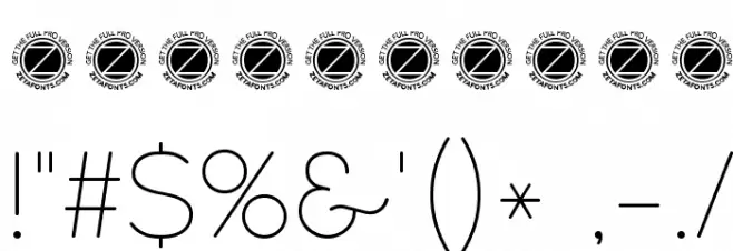 COCOMAT UltraLight Font OTHER CHARS