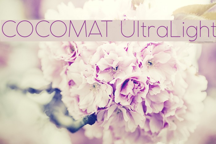 COCOMAT UltraLight Font examples
