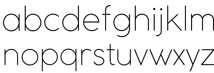COCOMAT UltraLight Font LOWERCASE