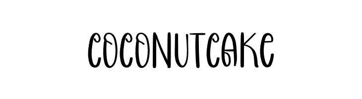 COCONUT CAKE  Fuentes Gratis Descargar