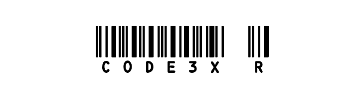 CODE3X R Font
