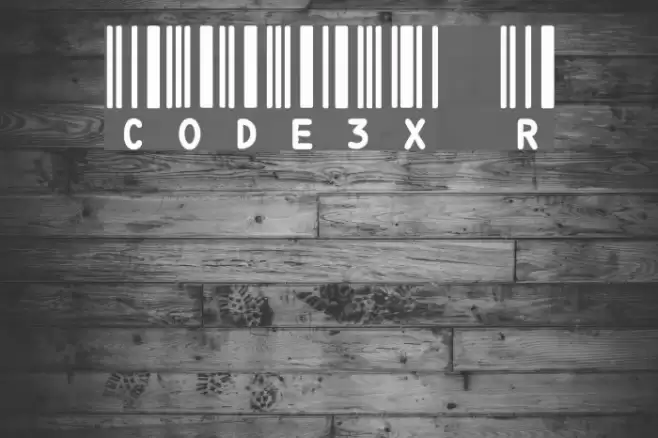 CODE3X R Font examples