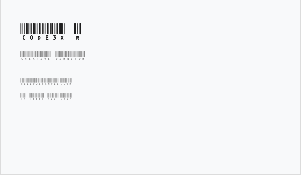 CODE3X R Business Card