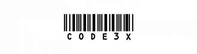 CODE3X  font caratteri gratis