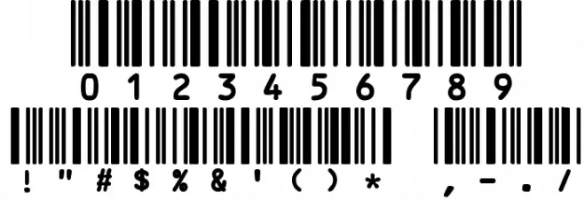 CODE3X Polices AUTRES CHARS