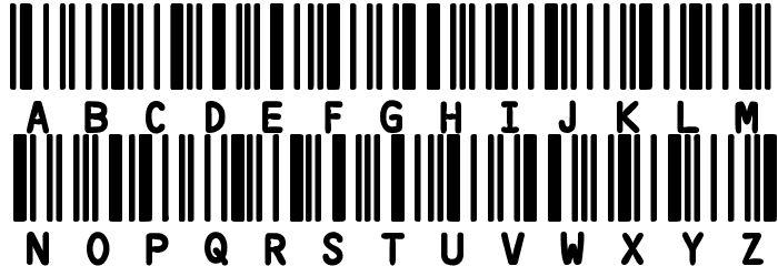 CODE3X Font LOWERCASE