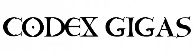 CODEX GIGAS  Fuentes Gratis Descargar