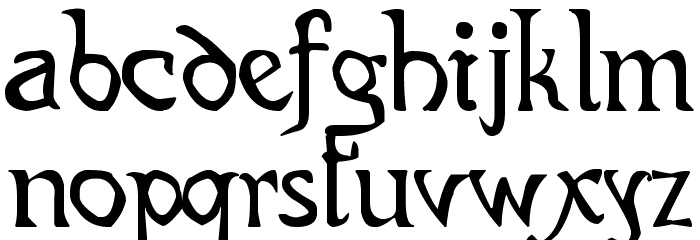 CODEX GIGAS Font LOWERCASE