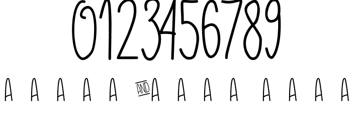 COFFE & MILK Font OTHER CHARS