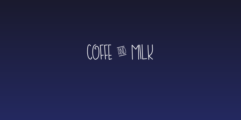 COFFE & MILK Social Header