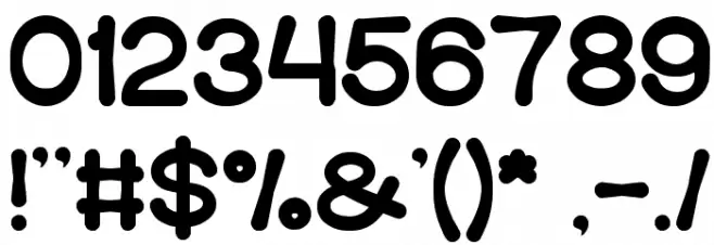 COFFEE TIME Font OTHER CHARS