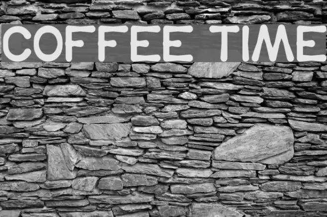 COFFEE TIME Font examples