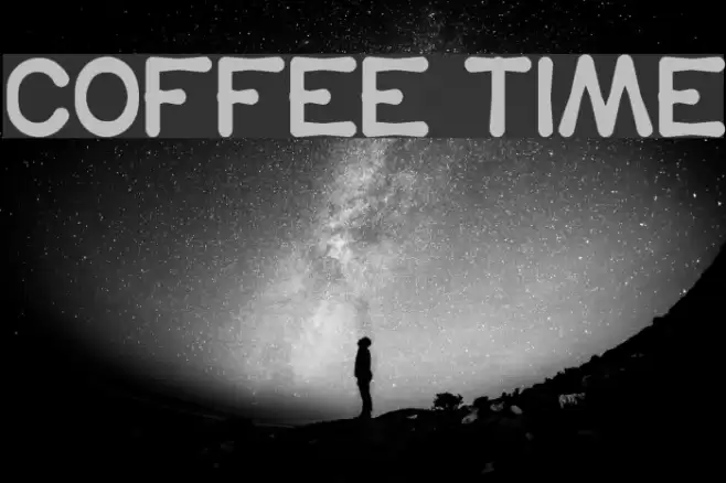 COFFEE TIME Font examples