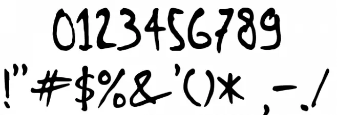 COFFETE Font OTHER CHARS