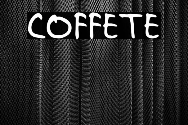 COFFETE Font examples