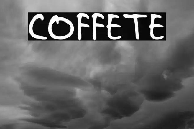 COFFETE Font examples