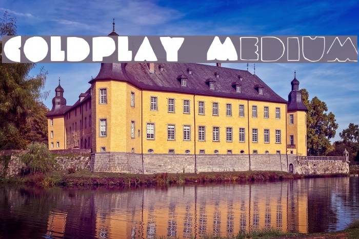 COLDPLAY Medium Font examples