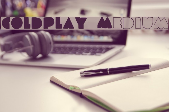 COLDPLAY Medium Font examples