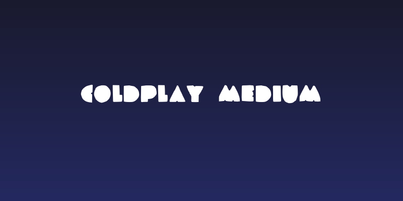 COLDPLAY Medium Social Header