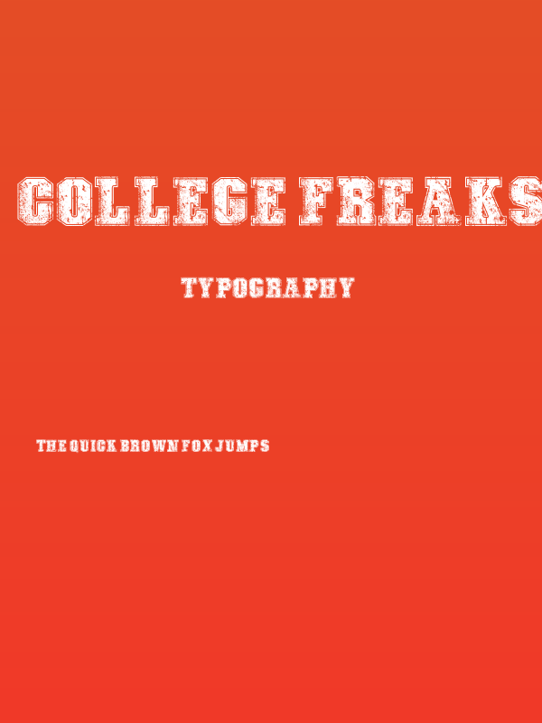COLLEGE FREAKS DISTORTED DEMO Poster