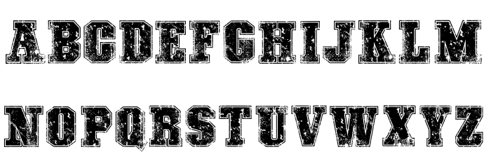 COLLEGE FREAKS DISTORTED DEMO Font LOWERCASE