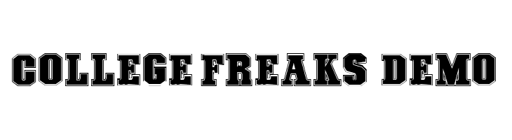 COLLEGE FREAKS - Demo  les polices de caractères gratuit tlcharger