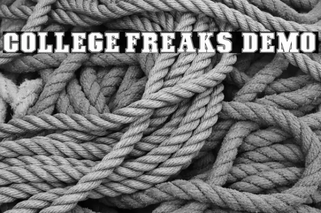 COLLEGE FREAKS - Demo Font examples
