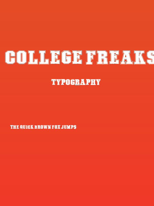 COLLEGE FREAKS - Demo Poster