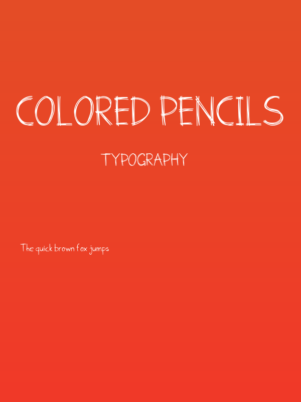COLORED PENCILS Poster