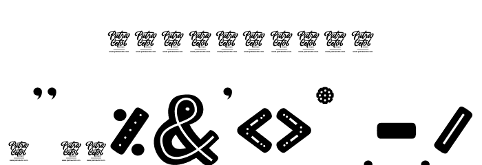 COLORFUL CANDY DECORATED Font OTHER CHARS